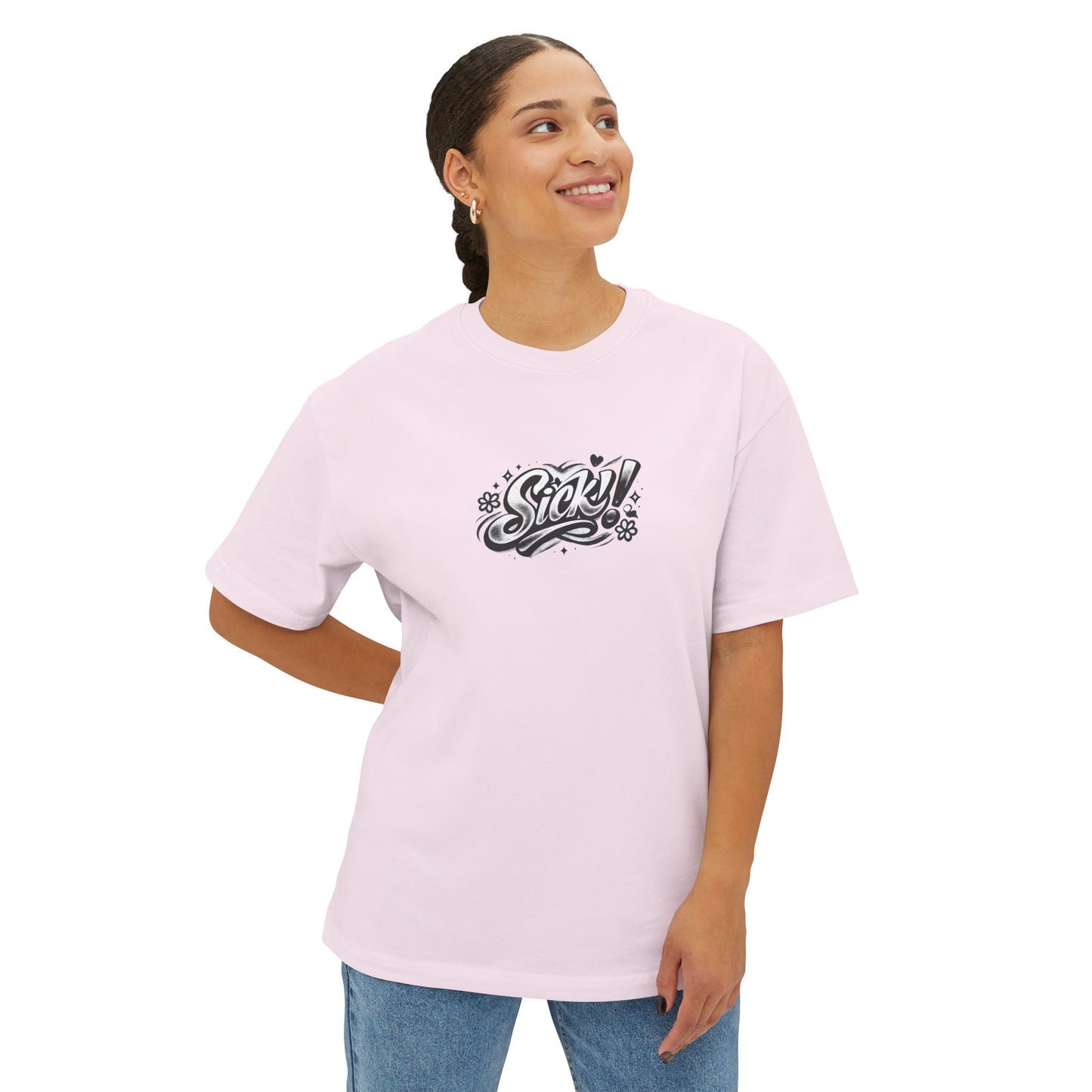 "SICK!" Cover art Unisex Oversized Boxy Tee