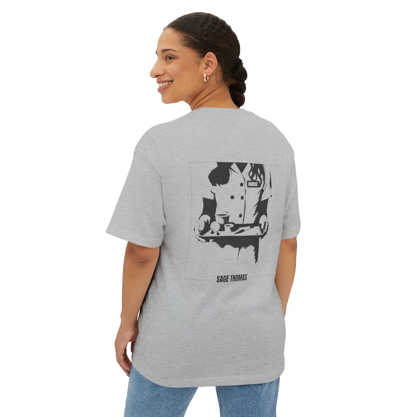 "SICK!" Cover art Unisex Oversized Boxy Tee