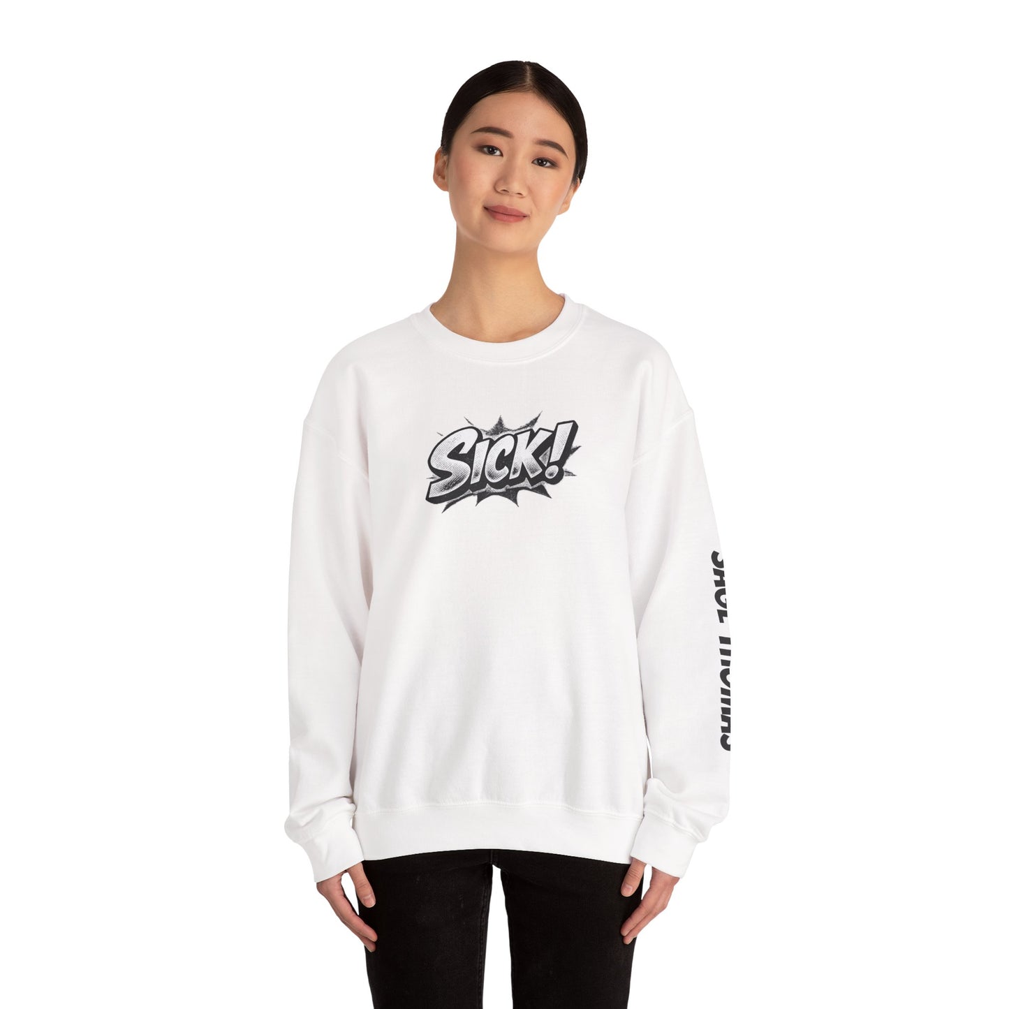 "SICK!"  Comic Crewneck Sweatshirt