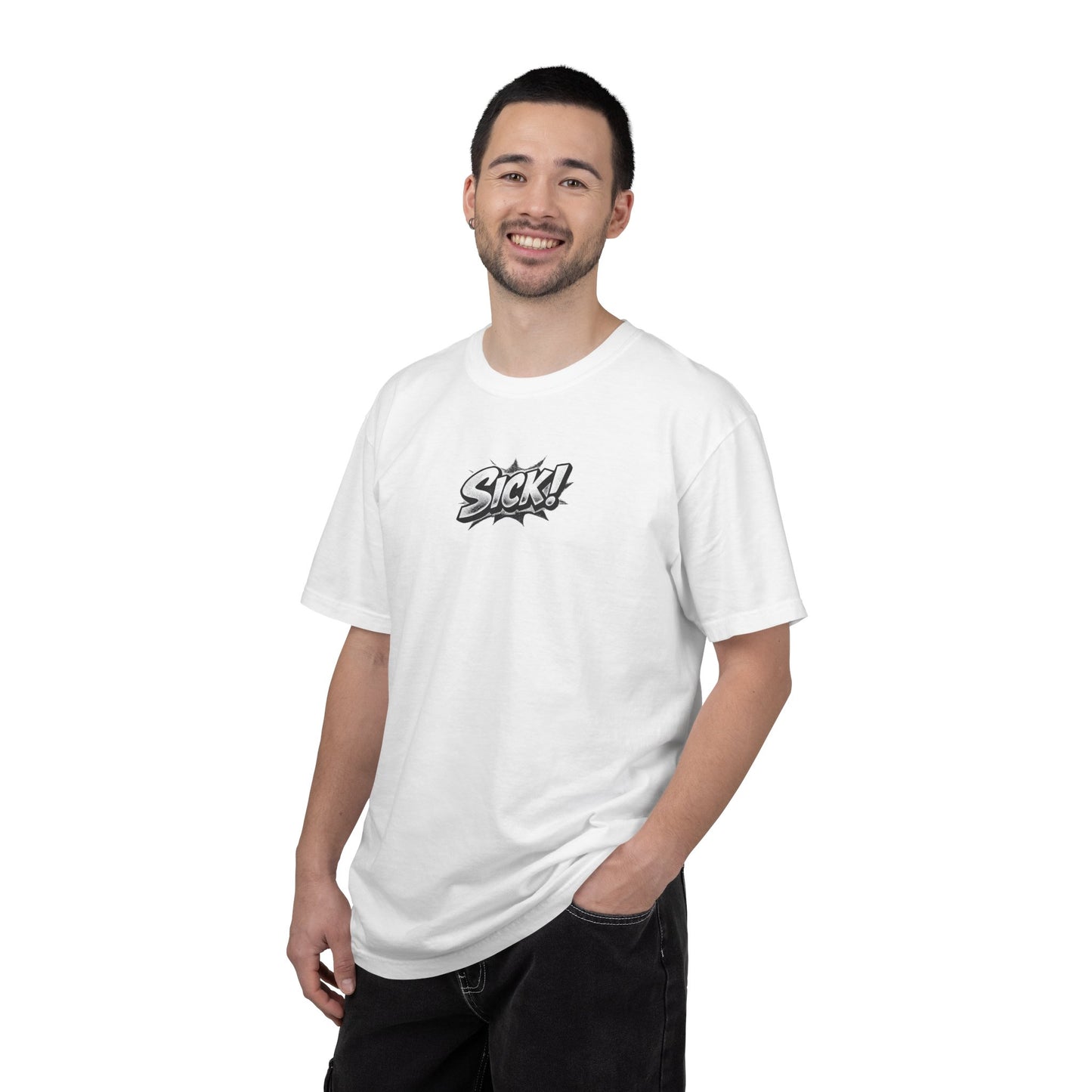 "SICK!" Comic Unisex Garment-Dyed T-shirt